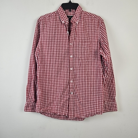 Club Room Men's Checked Gingham Shirt Size Small - Picture 1 of 7